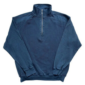 Jamaica Jaxx Quarter Zip Pullover Sweater Silk Blend Classic Golf Casual Sz L